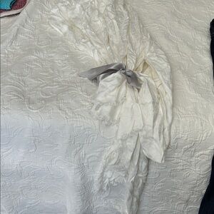Calvin Klein Ivory Fringe Scarf